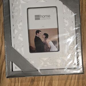 JCPenney Home Collection Silver and White Photo Frame
